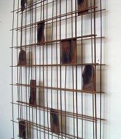2003 07 moor  3 baustahlmatten  linolplatten  140 x cm