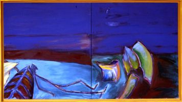 1989 03 jasons ende  acryl a. leinwand  180 x 100 cm
