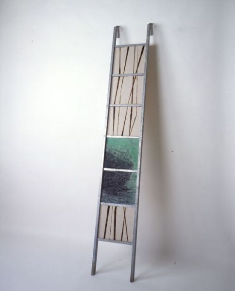 1997 02 takelage  geruestleiter angebrannte leinwand   30 x cm 1997 02 takelage  geruestleiter angebrannte leinwand   30 x cm